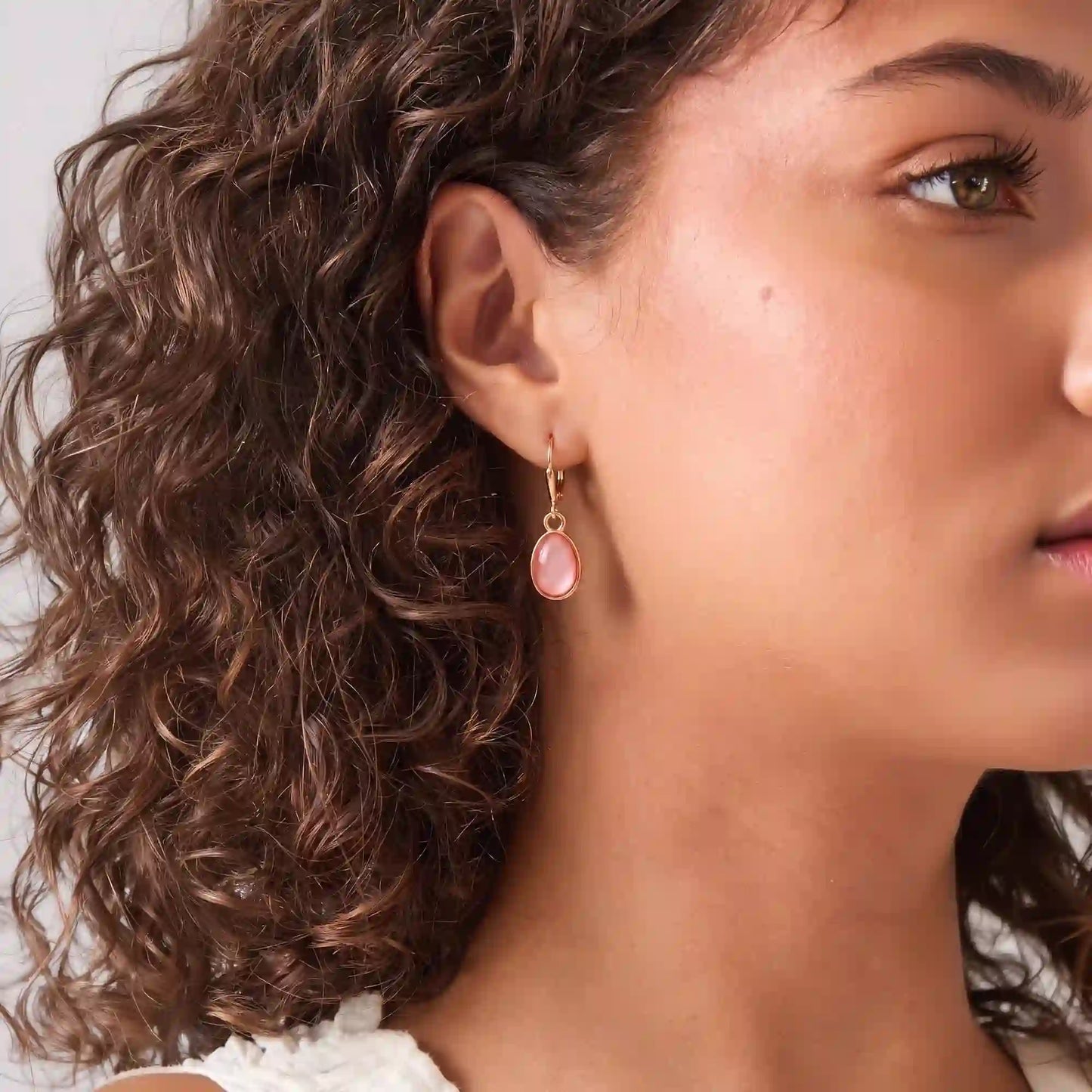 Mini Stone Drop Hoop Earrings Pack of 3