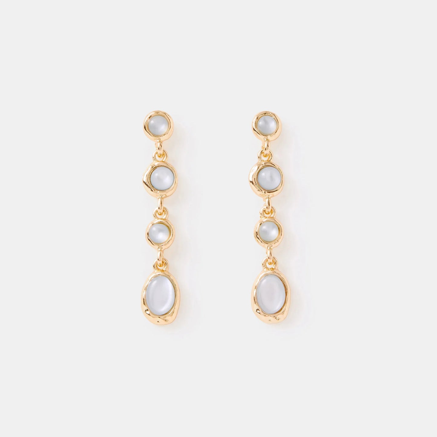 Faux Mini Stone drop earrings in Blue