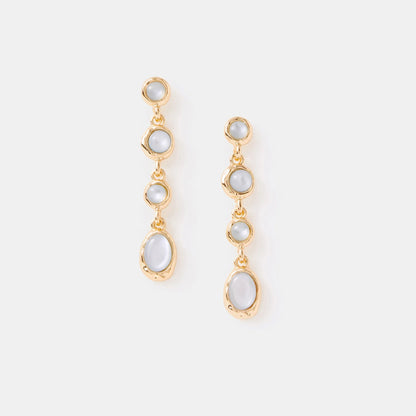 Faux Mini Stone drop earrings in Blue