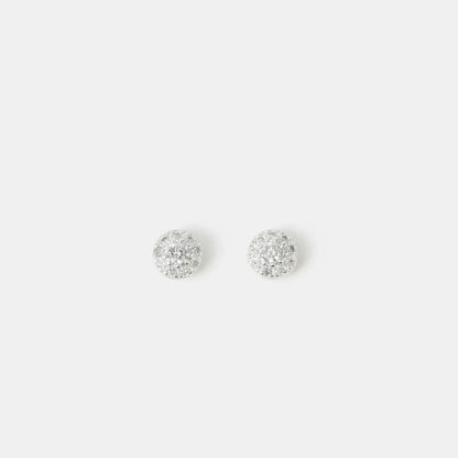 925 Sterling Silver Halo Stud Earrings