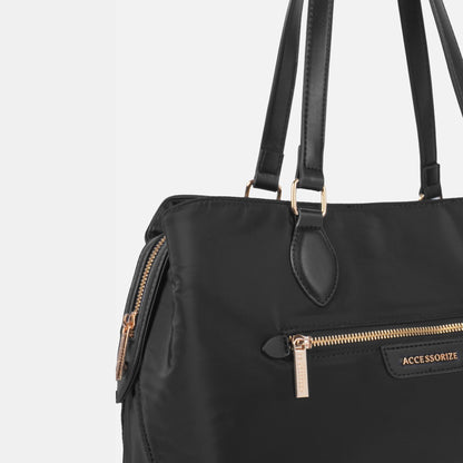 Black Mayra Nylon Tote