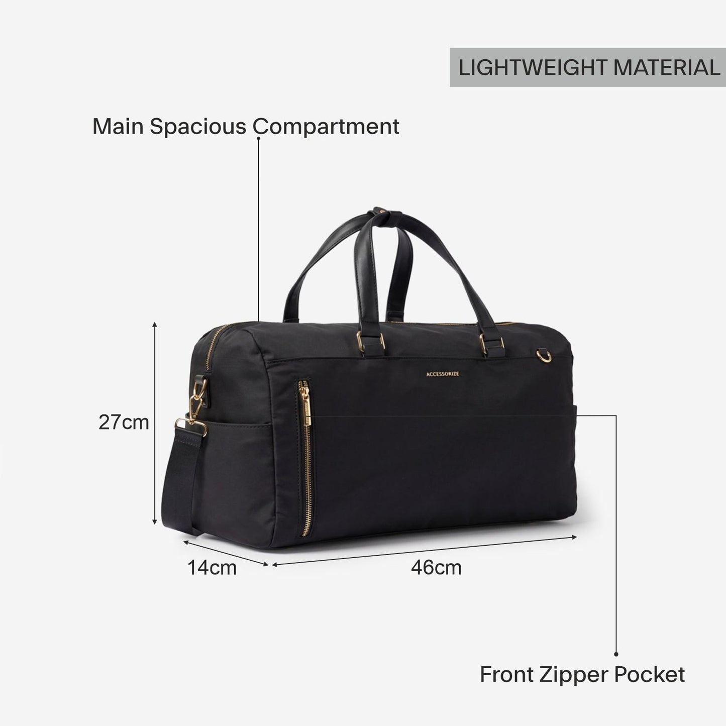 Black Brian Nylon Weekender