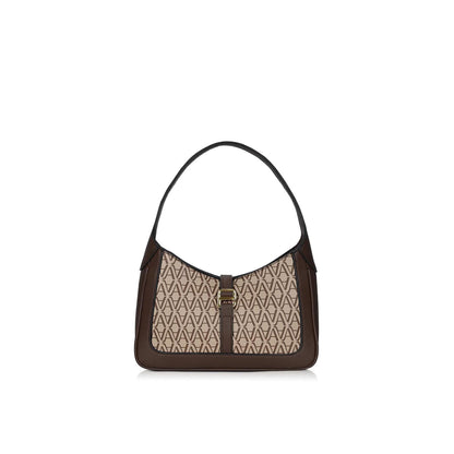 Brown Angie Monogram Shoulder Bag