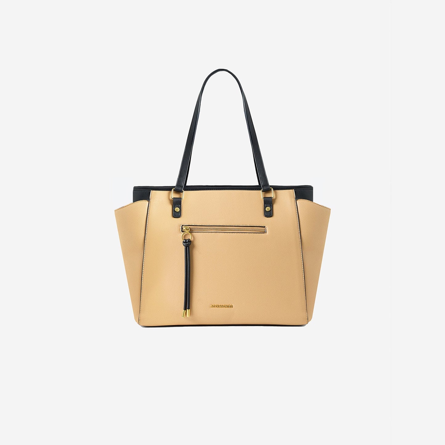 Beige Serene Work Tote Bag