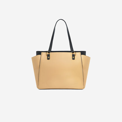 Beige Serene Work Tote Bag