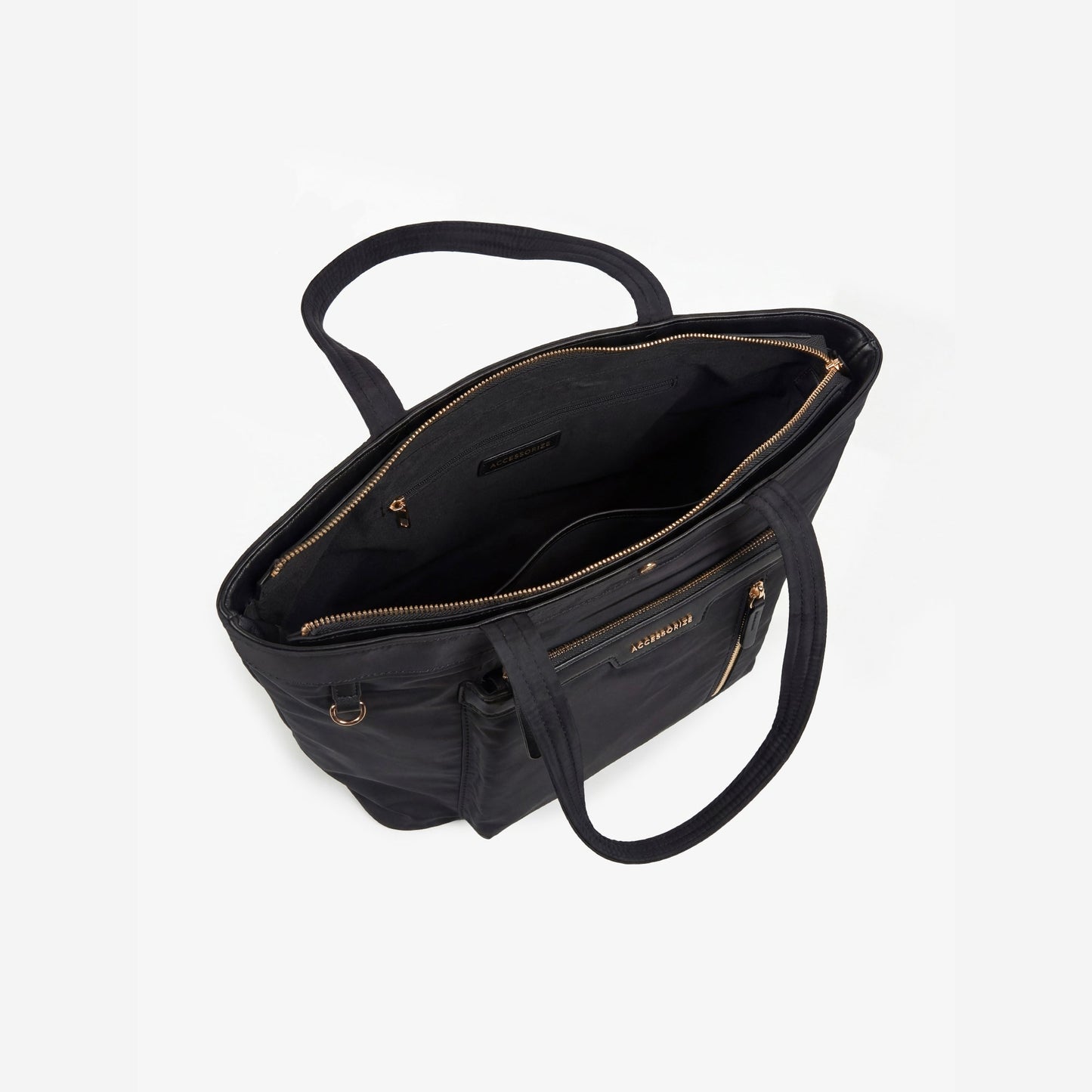 Black Siona Multi-Pocket Tote