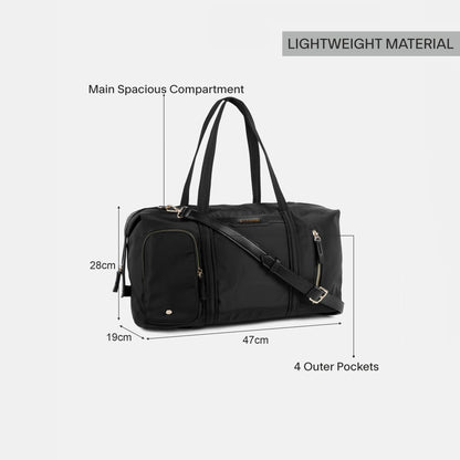 Black Vesta Multi-Pocket Weekender