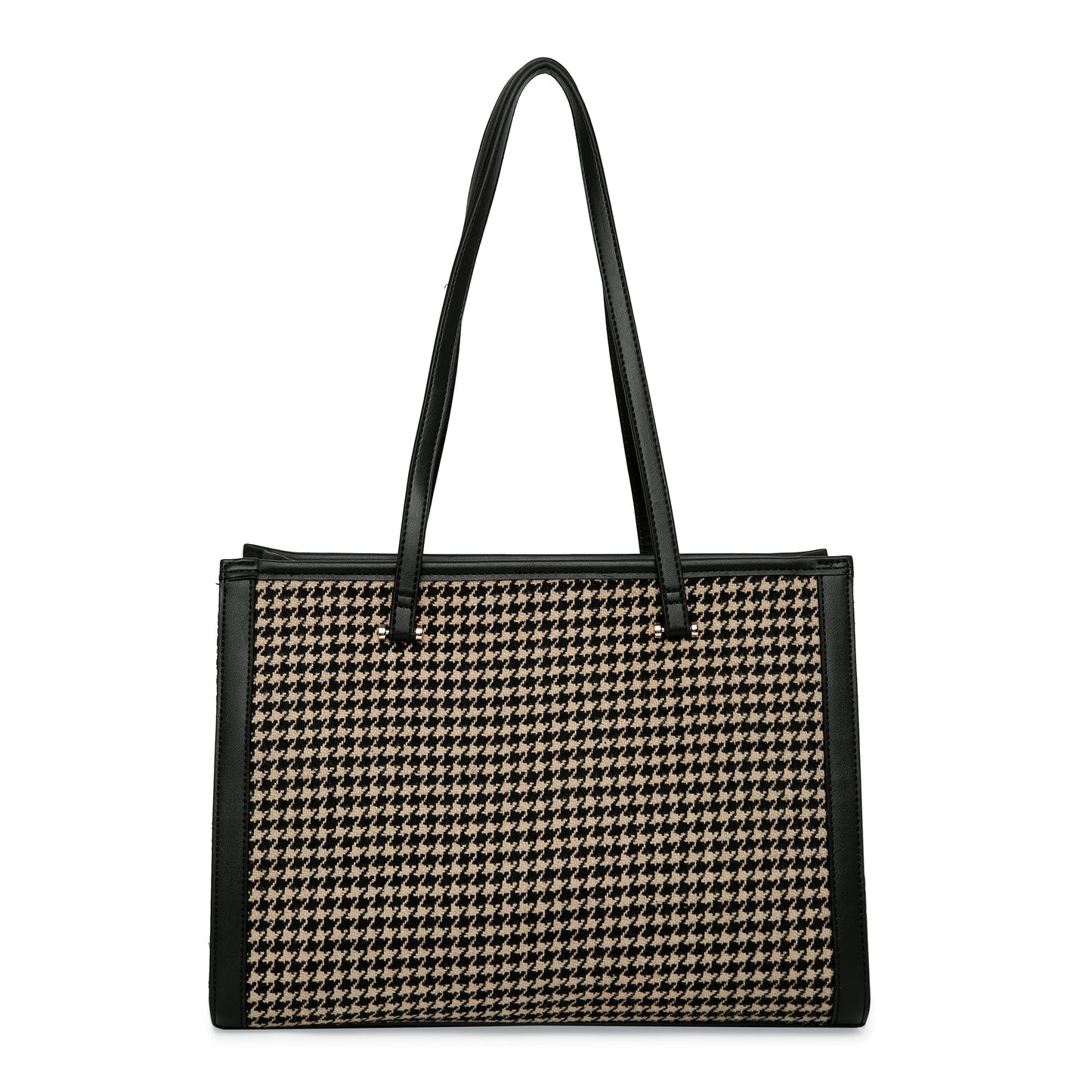 Women's Fabric Black & White Rosie Book Tote Bag