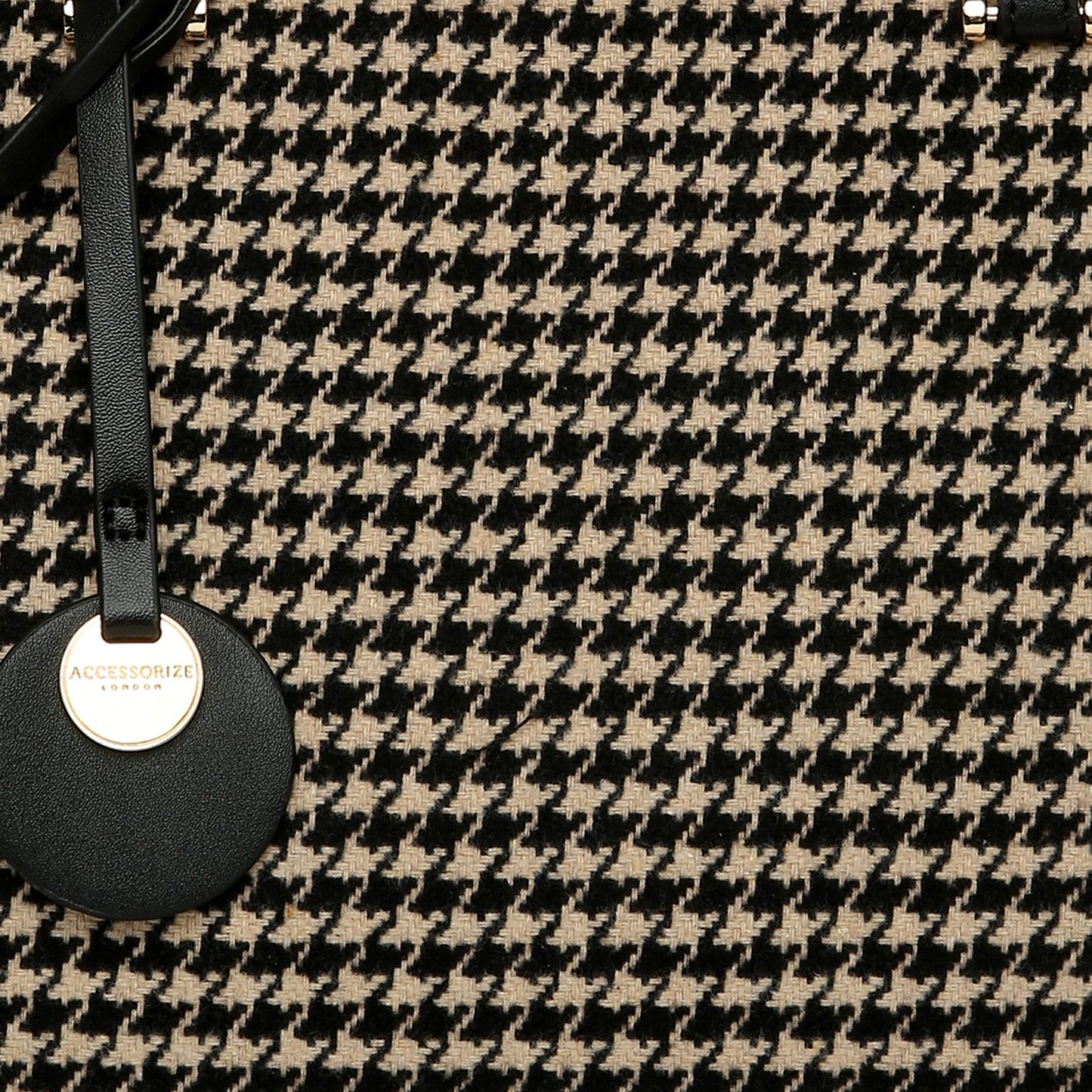 Women's Fabric Black & White Rosie Book Tote Bag