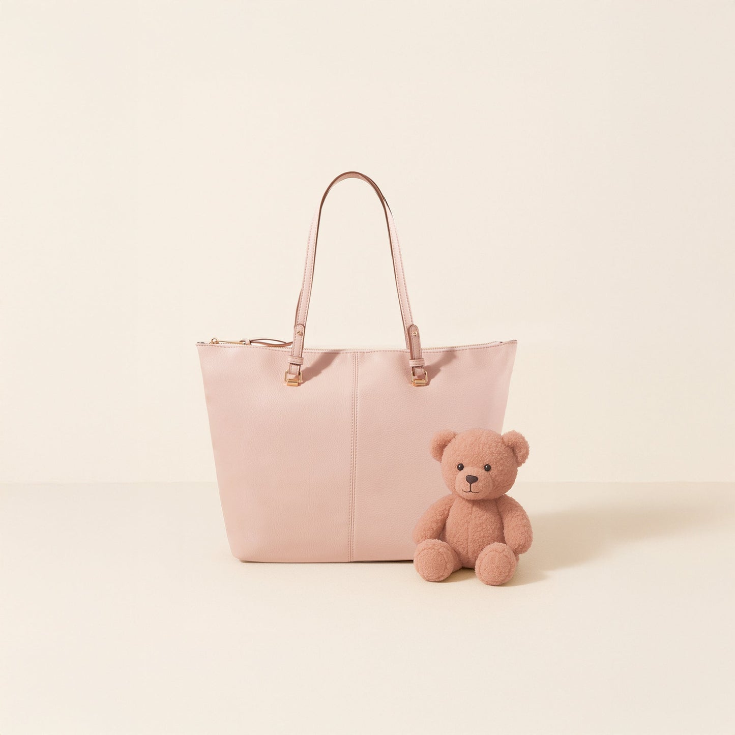 Cream Classic Shoulder Bag