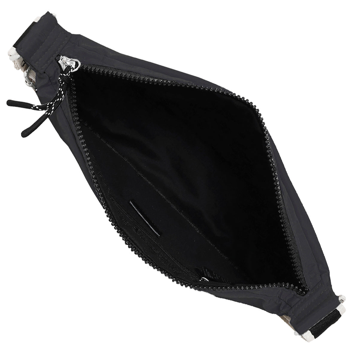 Women's Black Sling Cross-Body Bag In Recycled Nylon