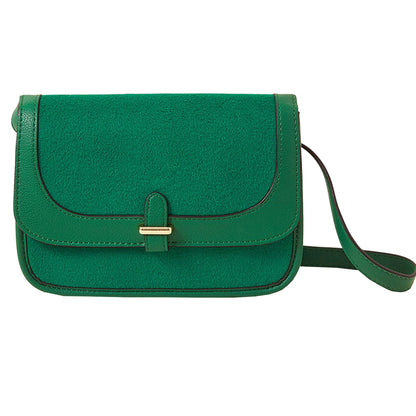 Women's Green Felt Cross Body