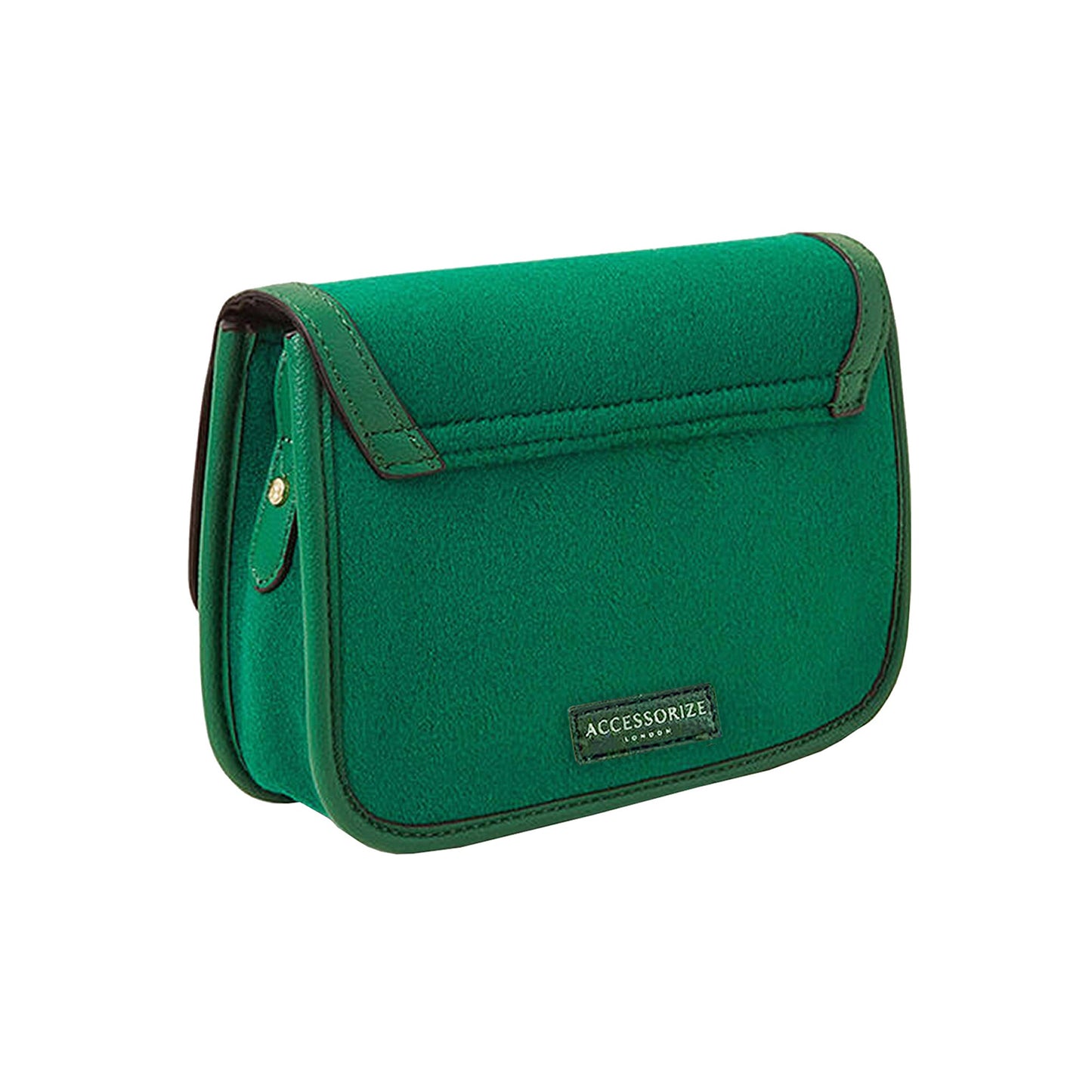 Women's Green Felt Cross Body