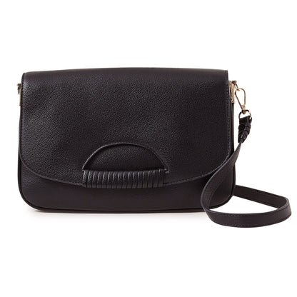 Women's Black Wrap Handle Cross Body