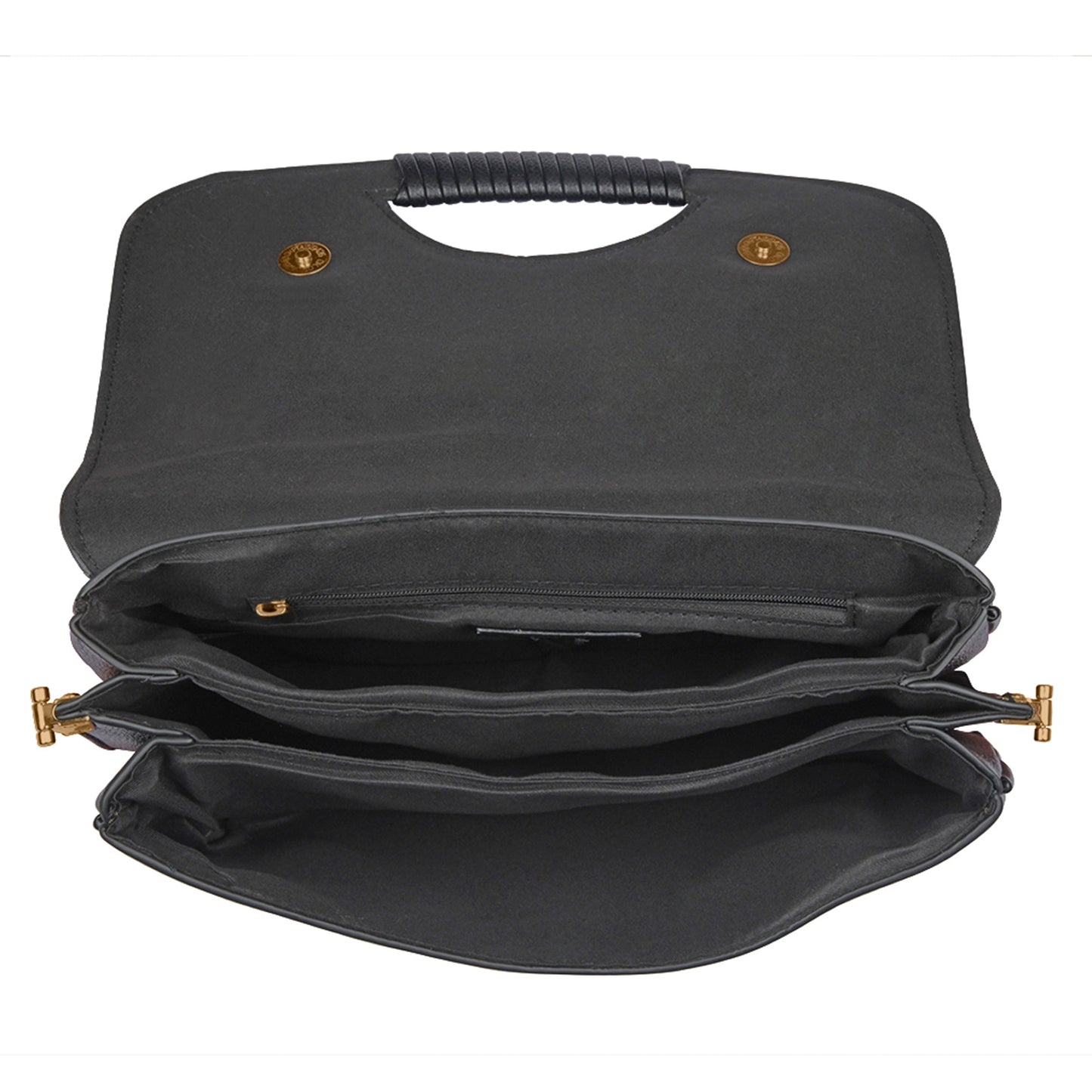 Women's Black Wrap Handle Cross Body