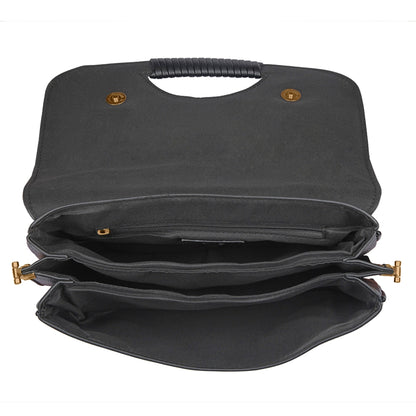 Women's Black Wrap Handle Cross Body