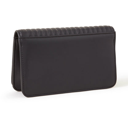 Women's Black Quilted Chain Shoulder Bag