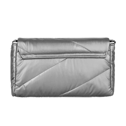 Women's Silver Metallic Crossbody Bag