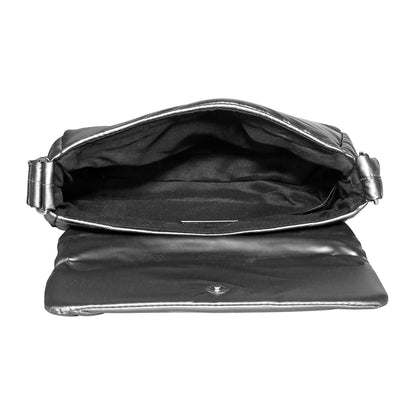 Women's Silver Metallic Crossbody Bag