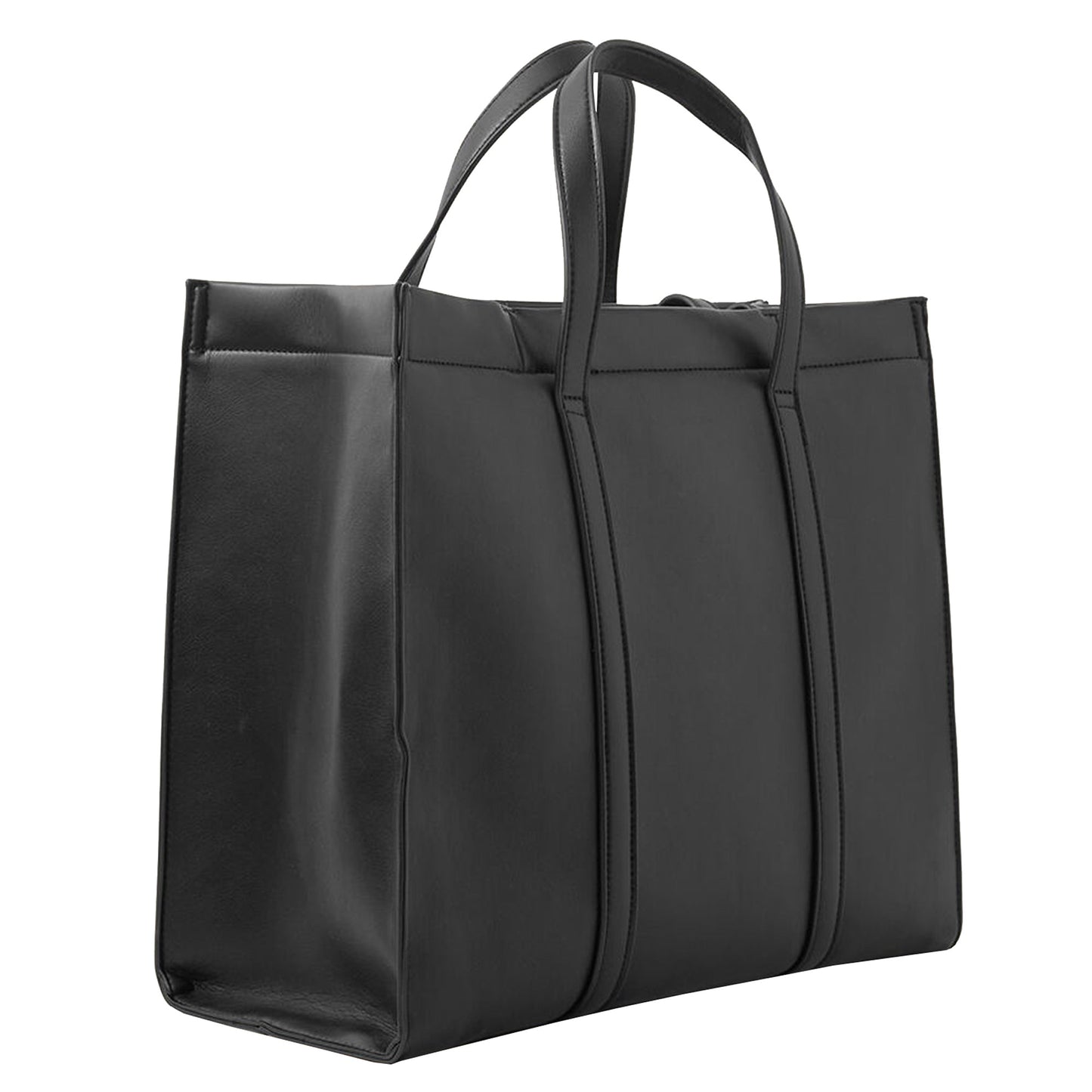 Women's Black Large Shoulder Book Bag