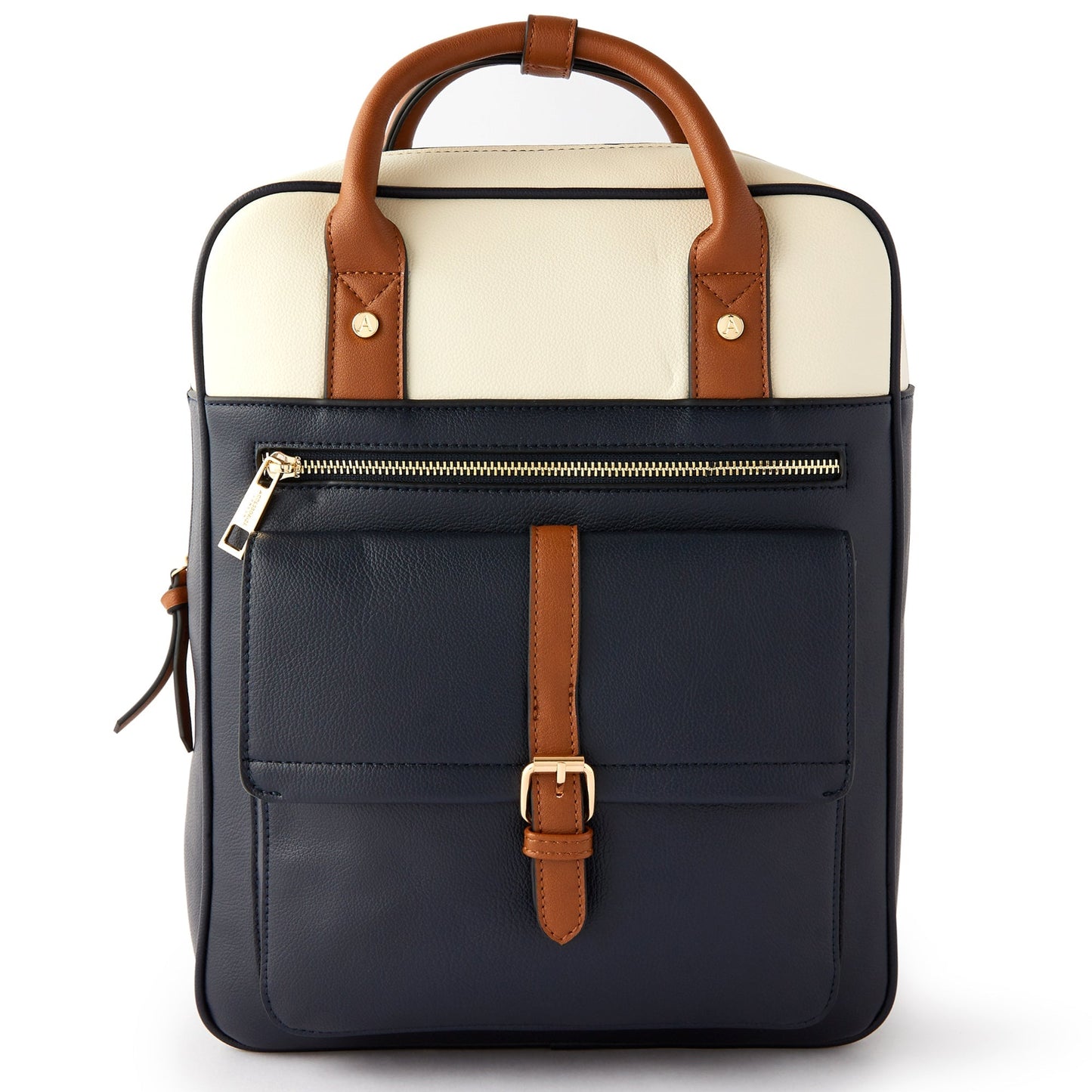 Women's Faux Leather Multi Color Harrie Backpack