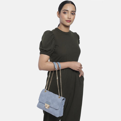 Women Blue Shoulder Bag - Mini