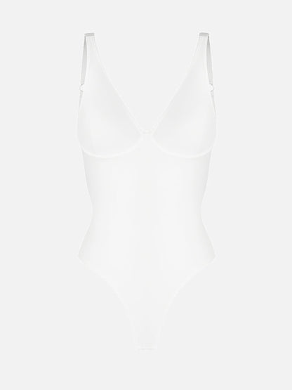 V-Neck Tummy Control Sculpt Bodysuit