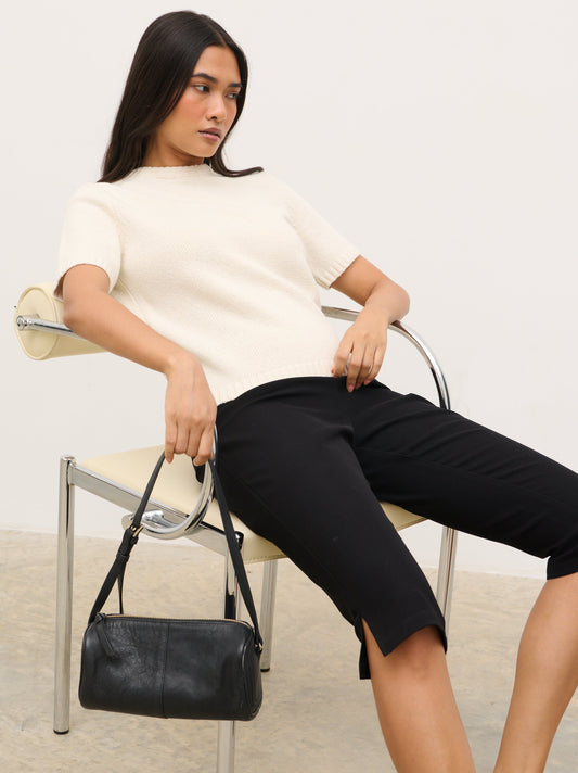 Molly Rustic Chunky Knit Top - Cream
