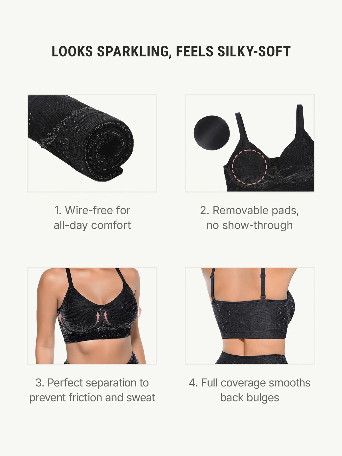 Invisible Shimmer Wireless Comfort Bra & Panty