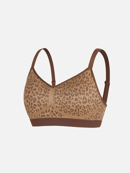 Leopard Print Wireless Bra & Panty