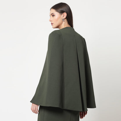 Olive Cape Jacket
