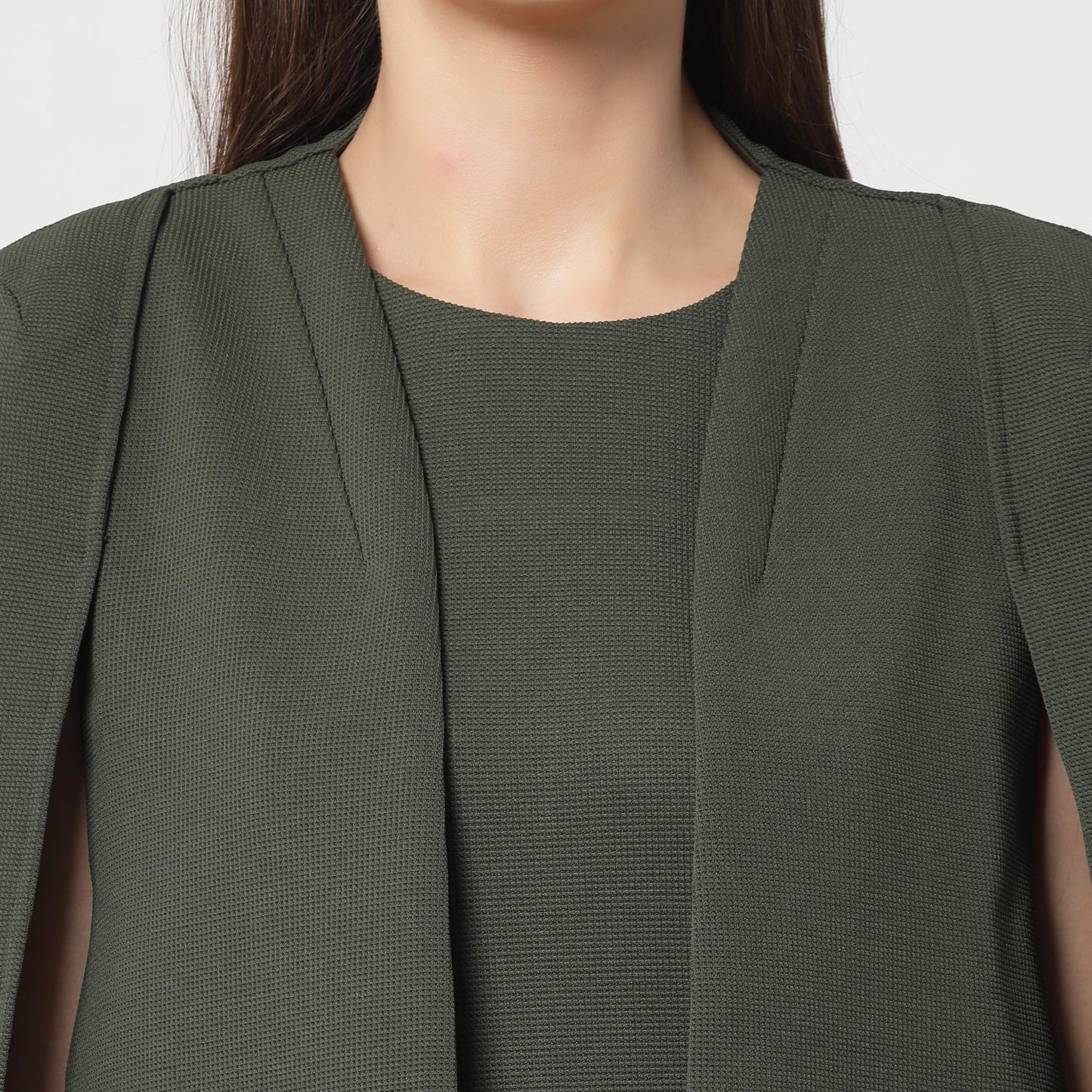 Olive Cape Jacket