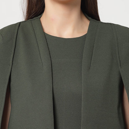 Olive Cape Jacket