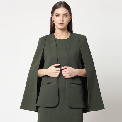 Olive Cape Jacket