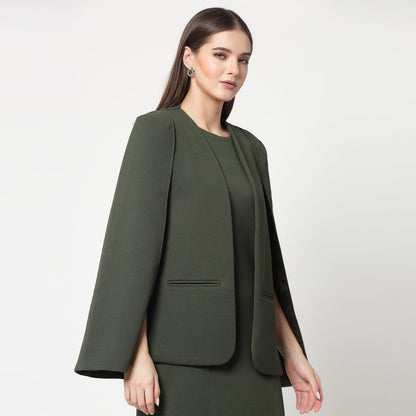 Olive Cape Jacket