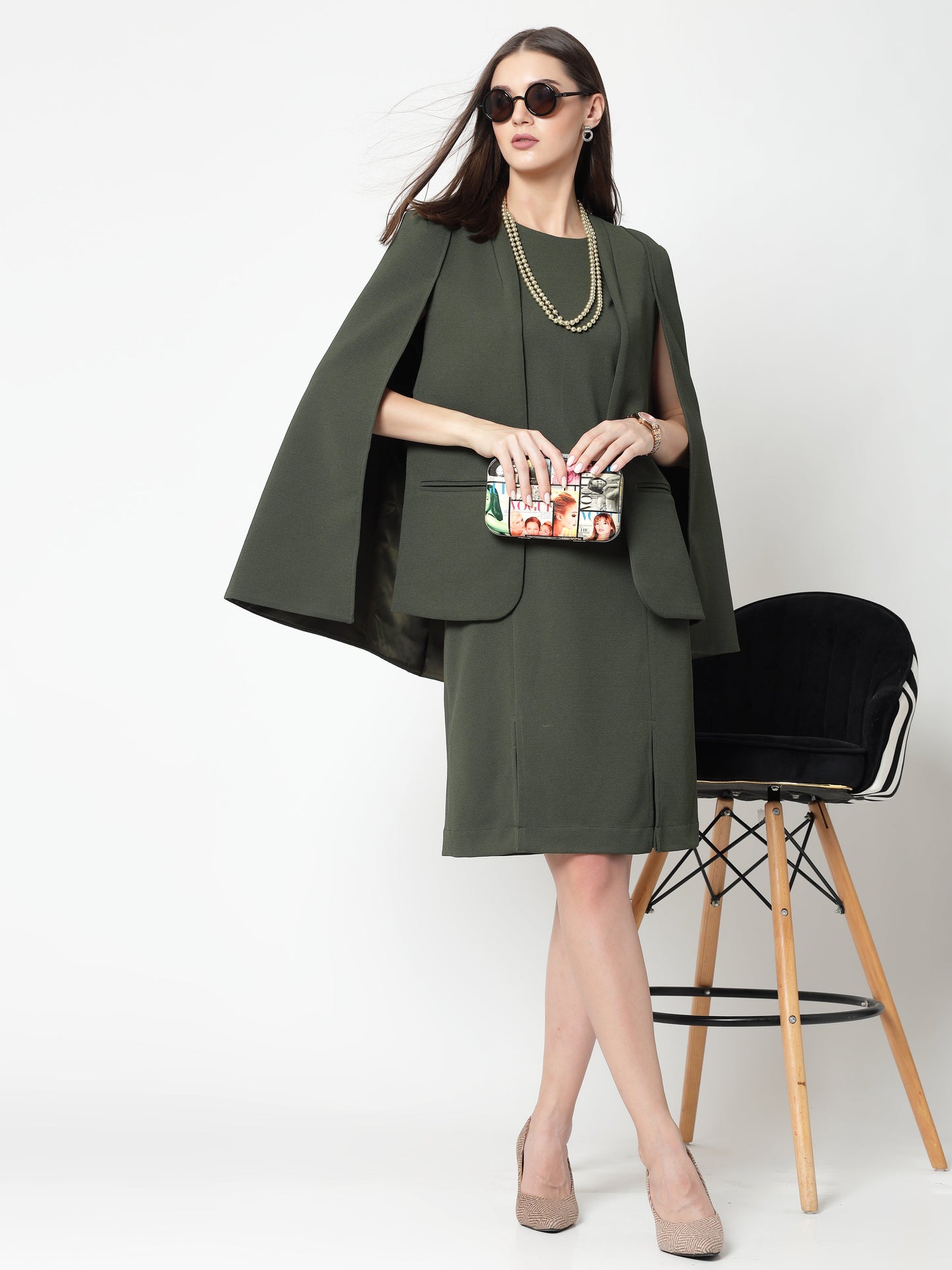 Olive Cape Jacket