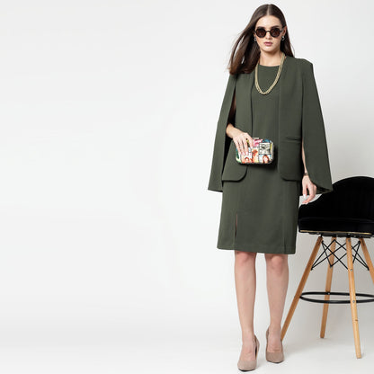 Olive Cape Jacket