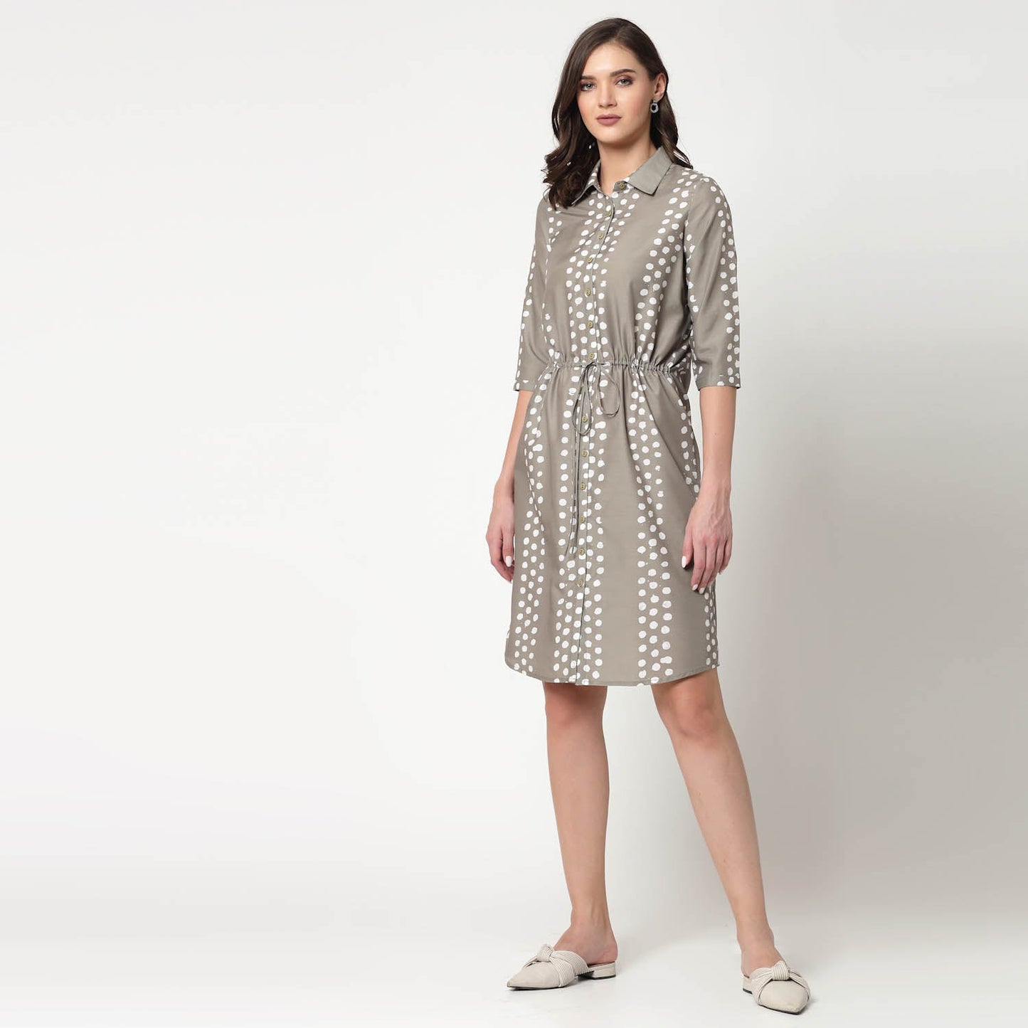 Olive Tunic With Draw Strings