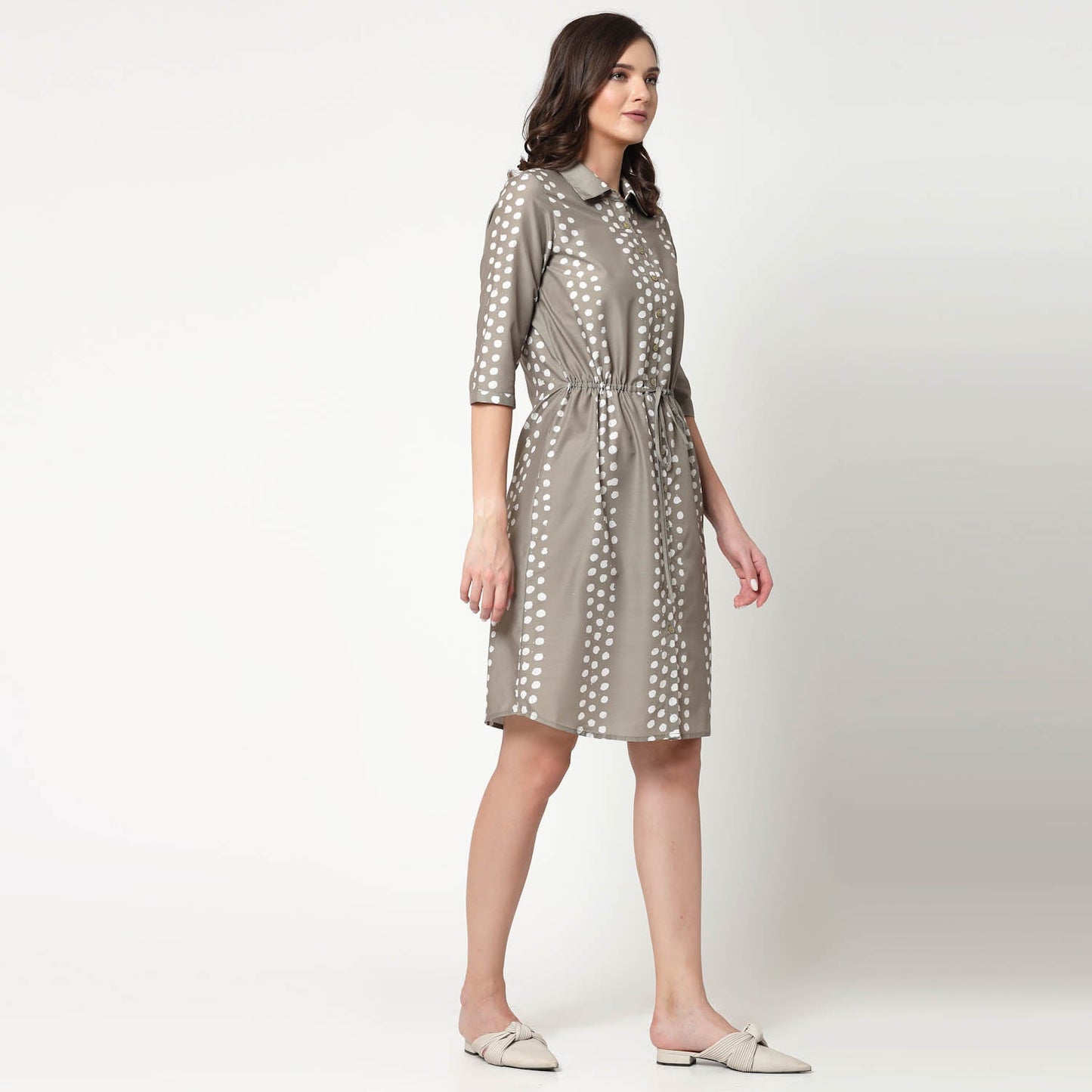 Olive Tunic With Draw Strings