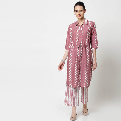 Pink Tunic With Draw Strings