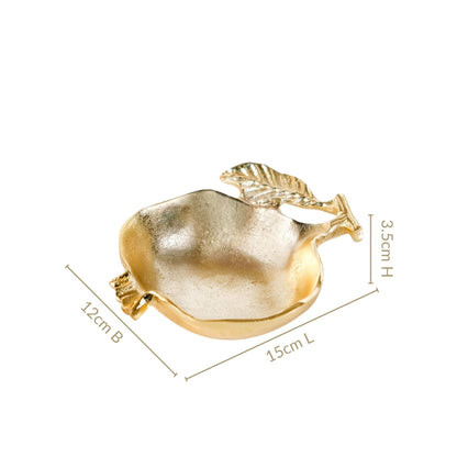 Gold Pomegranate Dry Fruits Bowl Set Of 2