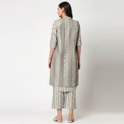 Reversible Olive Polka Jacket