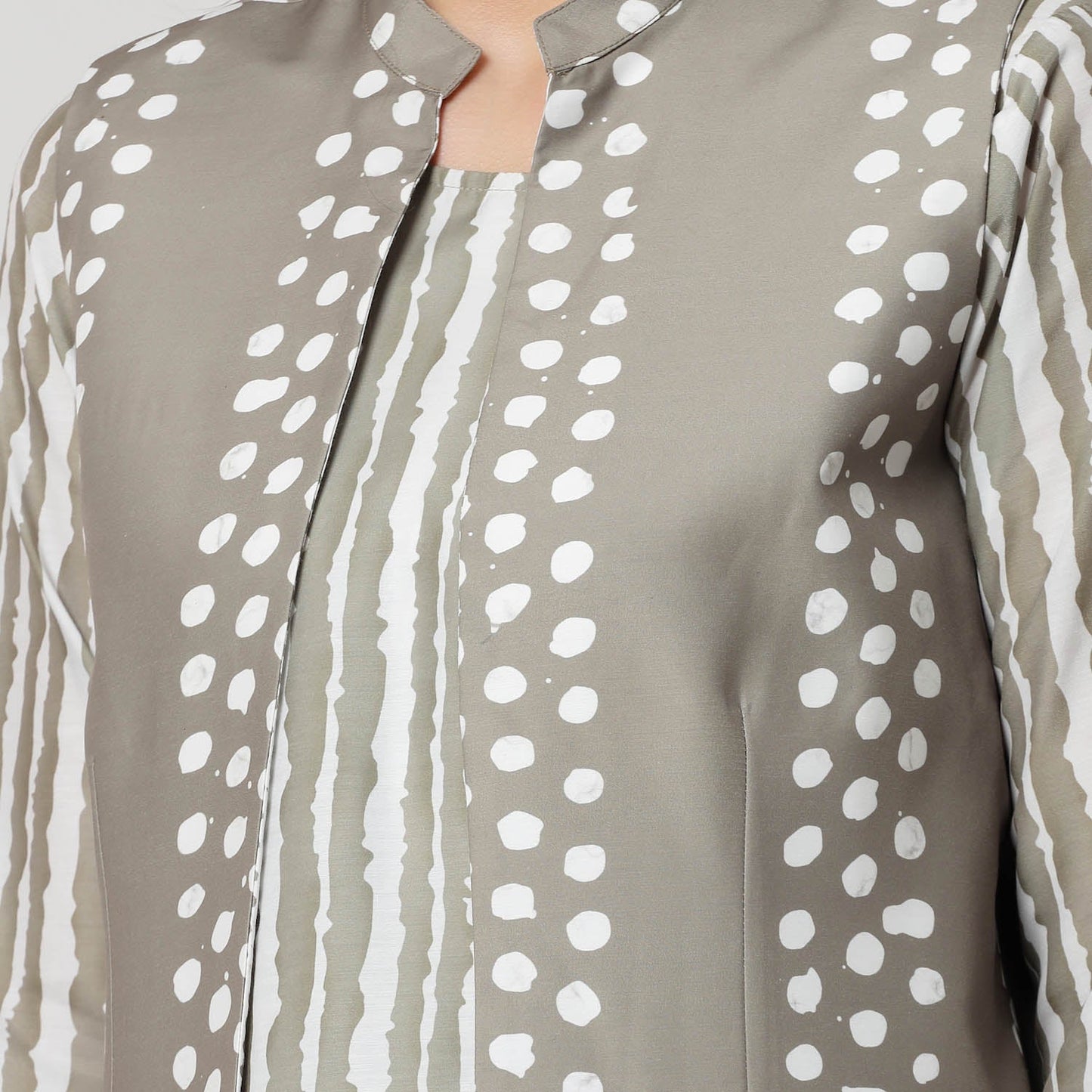 Reversible Olive Polka Jacket