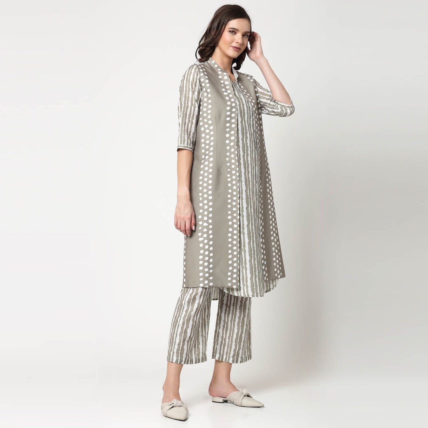 Reversible Olive Polka Jacket