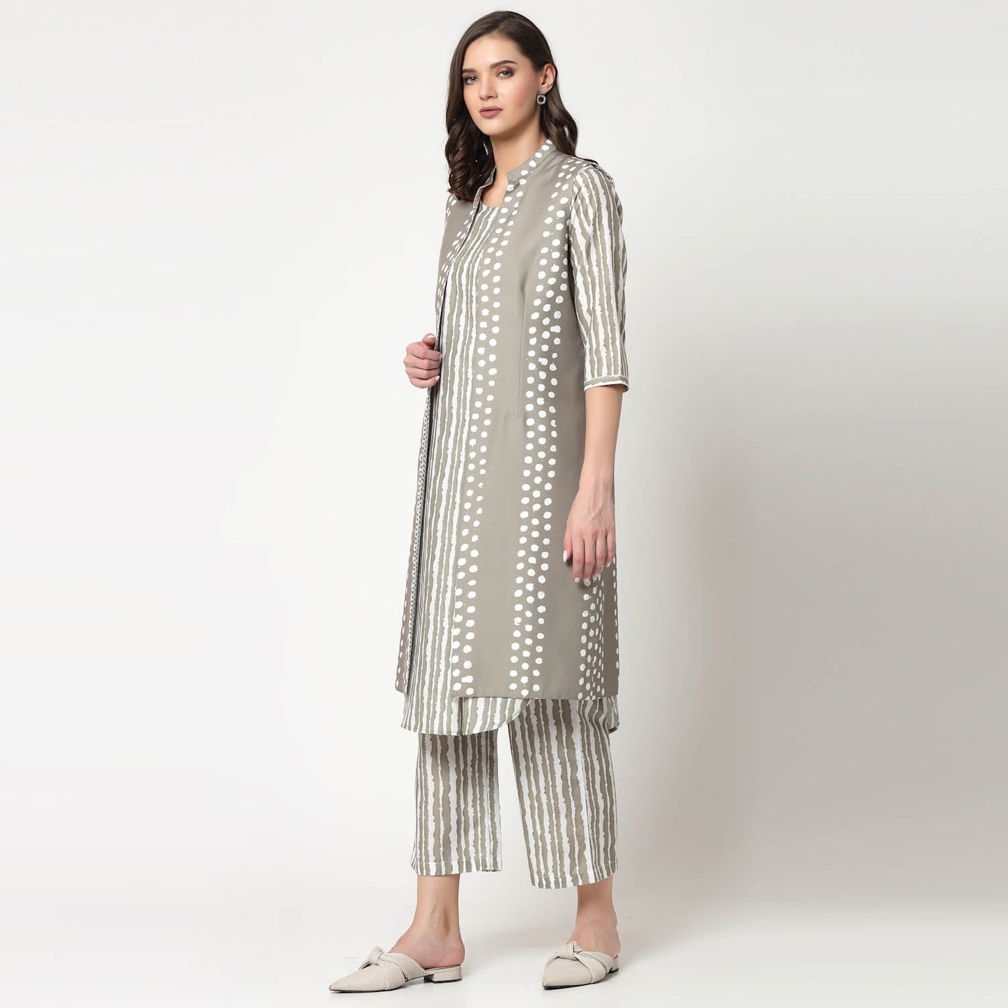 Reversible Olive Polka Jacket