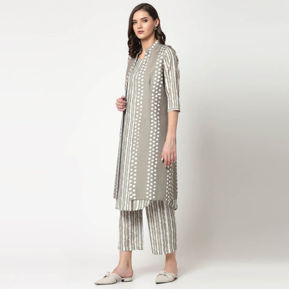 Reversible Olive Polka Jacket