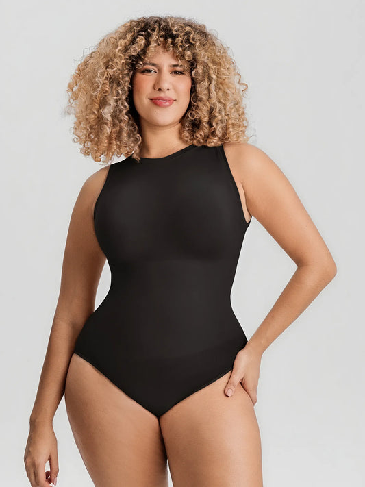 Seamless Butt Lifting Shapewear Bodysuit – Tummy Control, Ultra-Stretch & Buttery Soft Sculpting Crew Neck Bodysuit