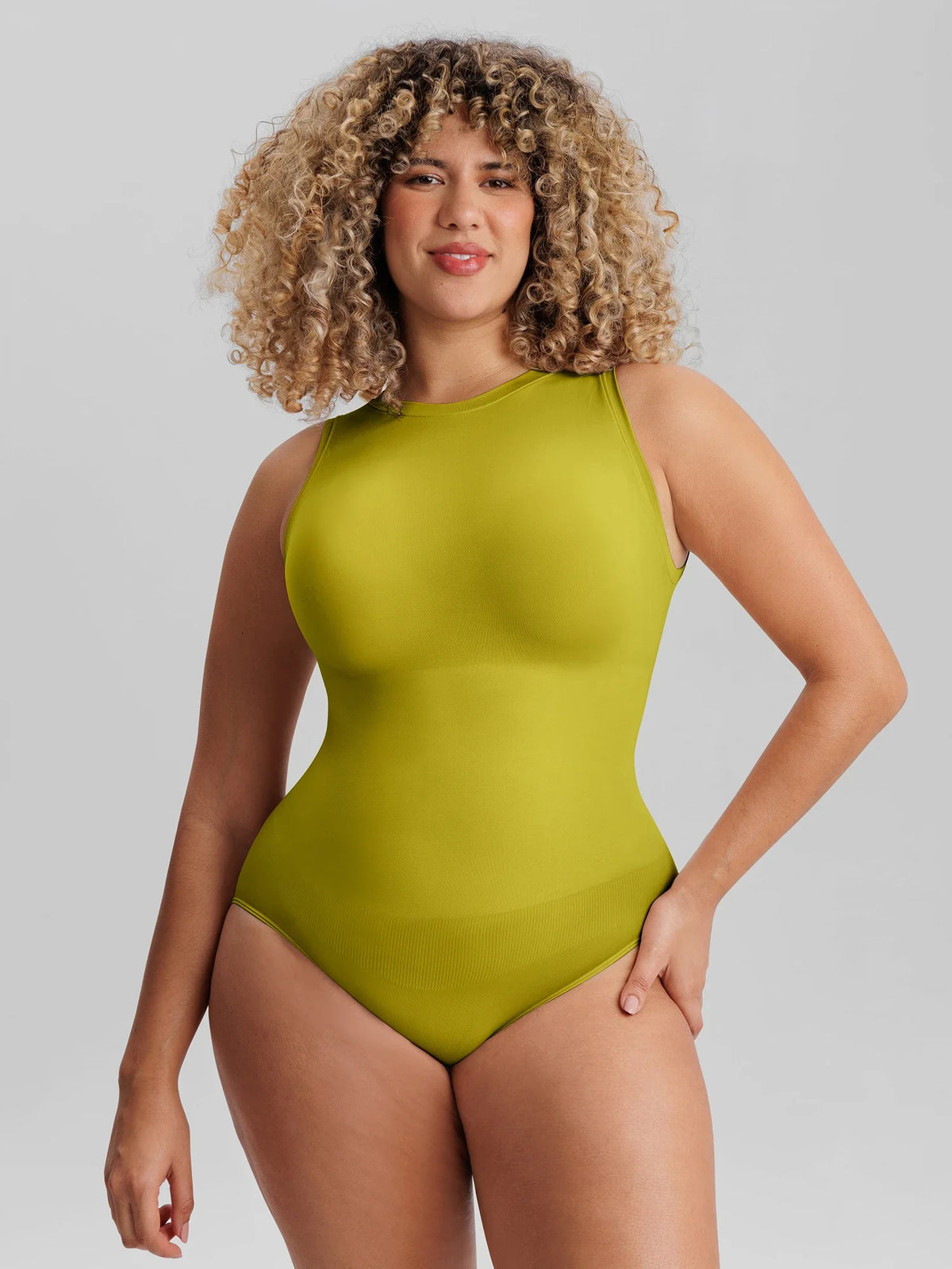 Seamless Butt Lifting Shapewear Bodysuit – Tummy Control, Ultra-Stretch & Buttery Soft Sculpting Crew Neck Bodysuit