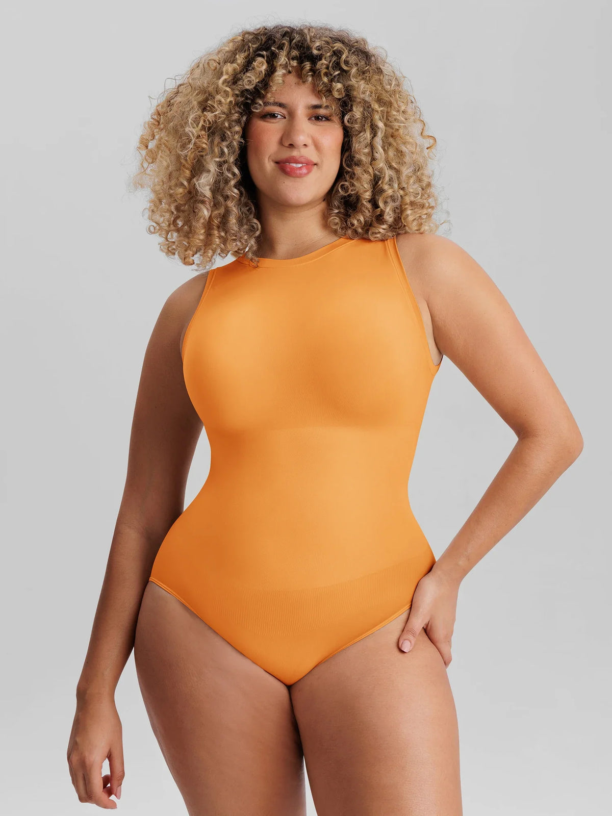 Seamless Butt Lifting Shapewear Bodysuit – Tummy Control, Ultra-Stretch & Buttery Soft Sculpting Crew Neck Bodysuit