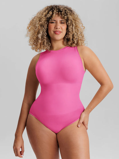 Seamless Butt Lifting Shapewear Bodysuit – Tummy Control, Ultra-Stretch & Buttery Soft Sculpting Crew Neck Bodysuit